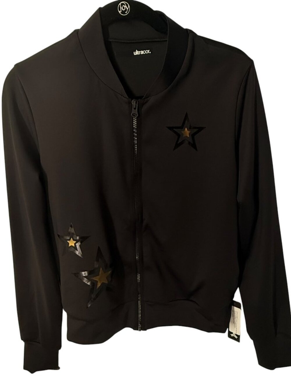 NWT Ultracor Stealth Duochrome Pop Star Bomber Jacket ⭐️🖤 S